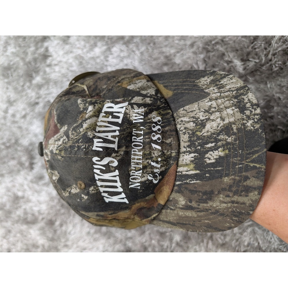 Port Authority Kuk's Tavern Northport WA Est. 1888 Camo Hat Adjustable‎ Cap